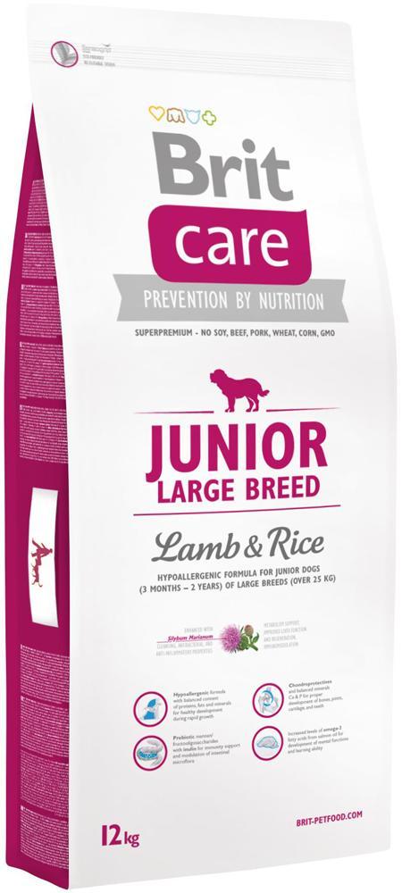 Brit Care (Брит Кеа) Junior Large Breed (12 кг) корм для щенков крупных пород с ягненком и рисом